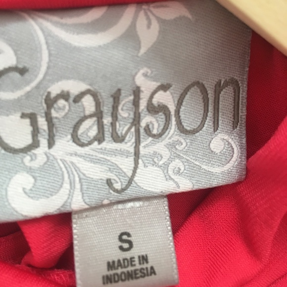 GRAYSON RED SLEEVELESS BLOUSE S - Picture 3 of 5